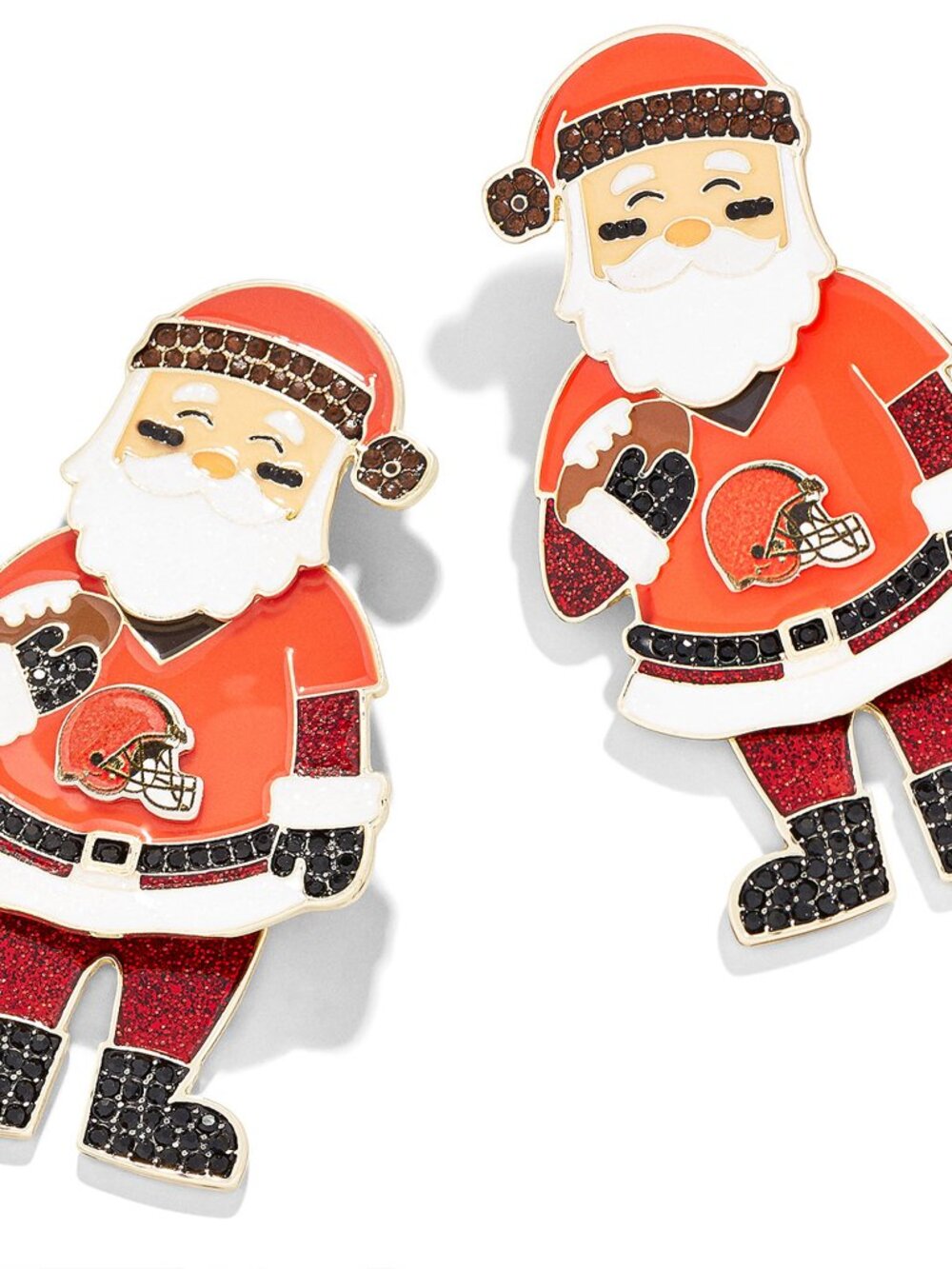 Cleveland Browns BaubleBar Women's Santa Claus Earrings